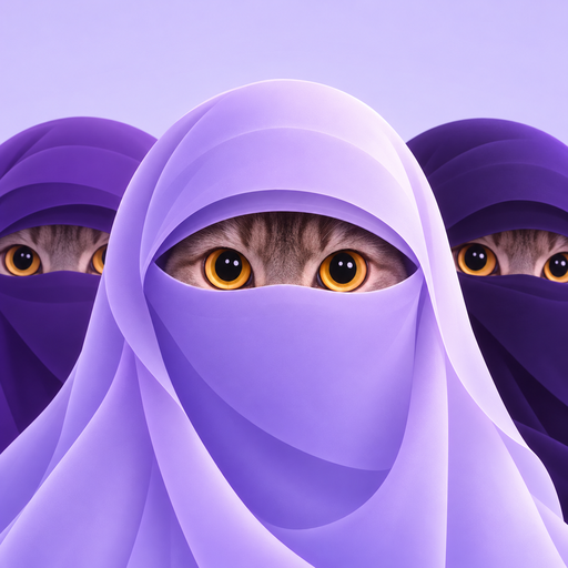 The Veil Cult’s three veiled cats